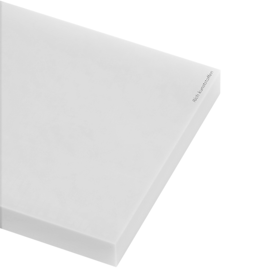 PETP plaat wit 10 mm dik | 620 x 1000 mm | FG EU 10/2011 & FDA