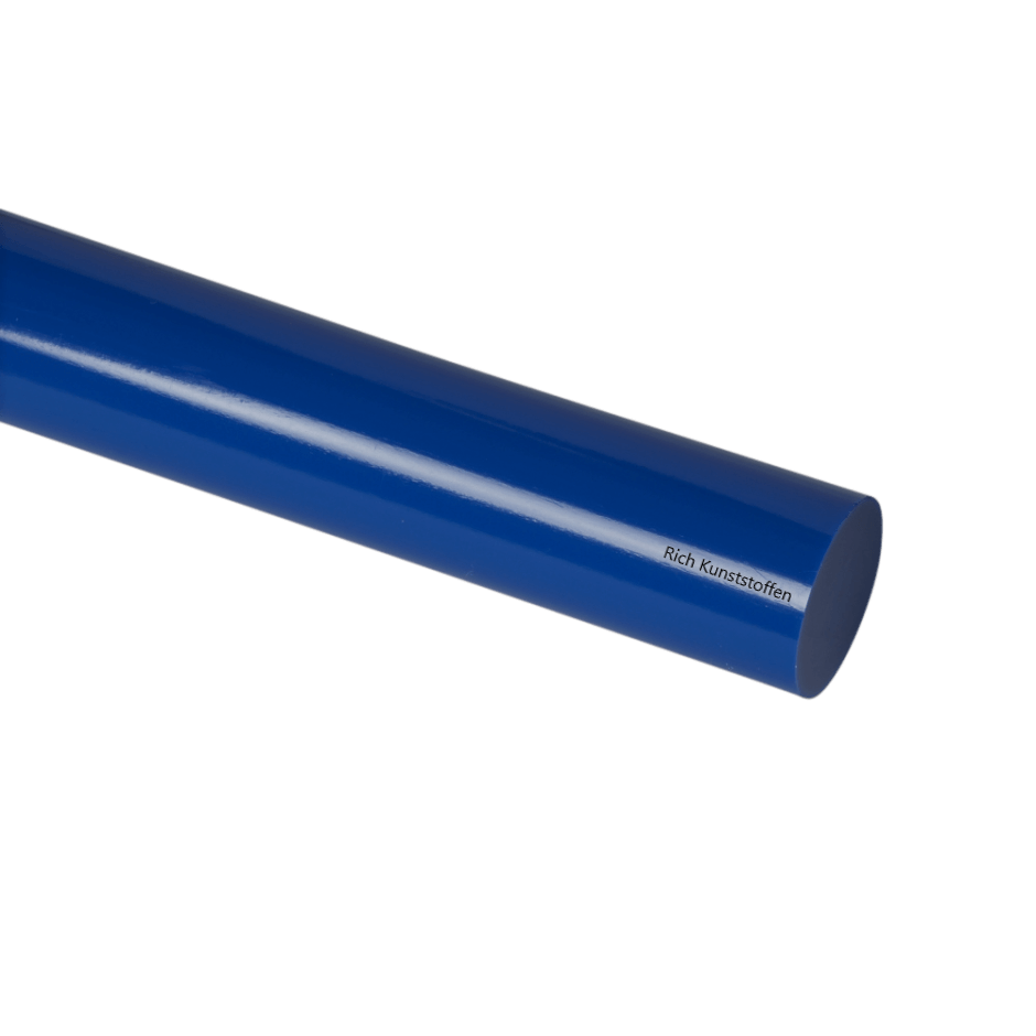 POM C staf blauw Ø 90mm | lengte 500 / 1000mm | FG EU 10/2011 & FDA 21