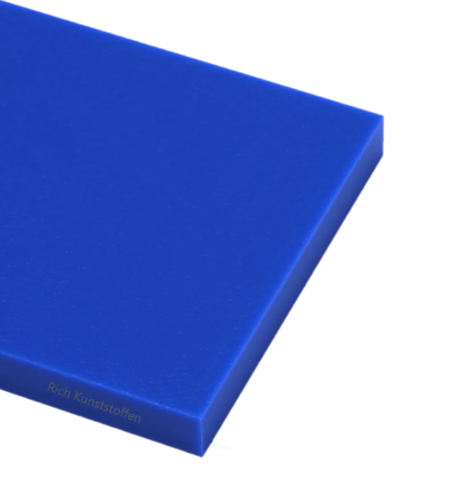 POM plaat blauw 16mm dik | 1000 x 620 mm | FG EU 10/2011 & FDA 21