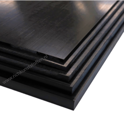 Nylon plaat zwart 6mm dik MoS2 | 1000 x 500 mm