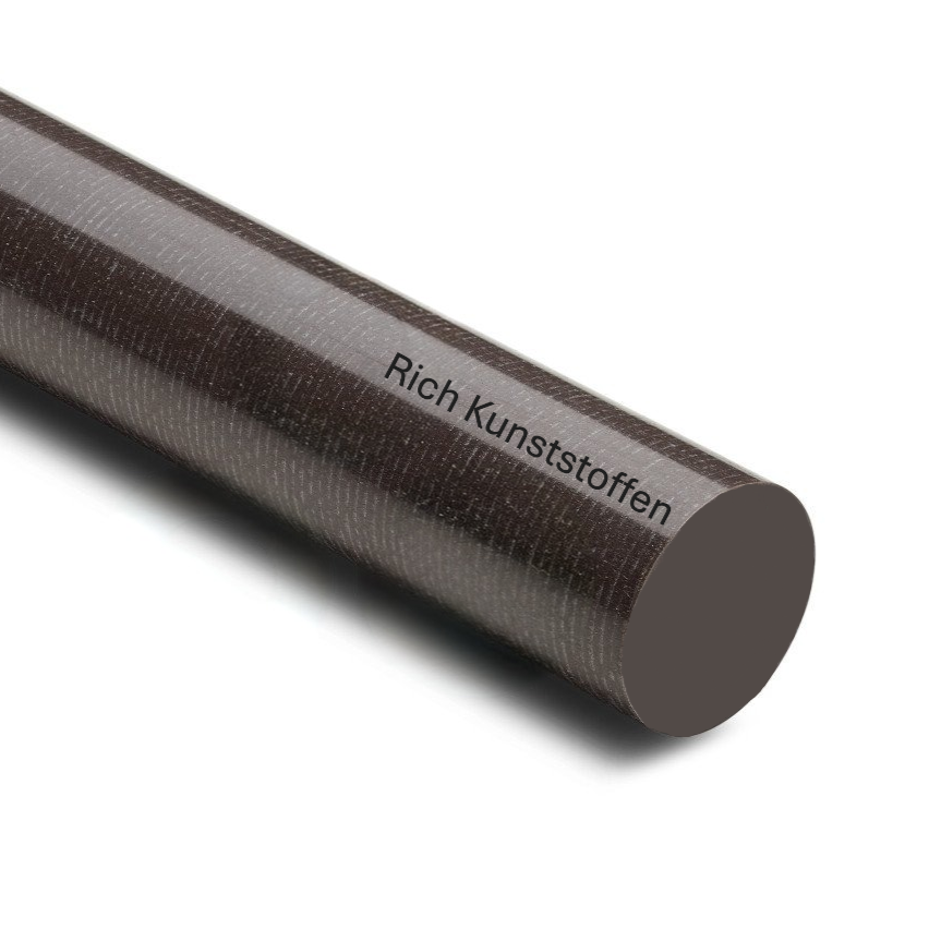 POM met PTFE staf donkerbruin Ø 20 mm | lengte 1000 mm