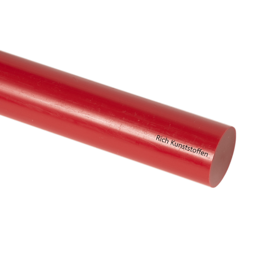 POM C staf ROOD Ø 60mm | lengte 1000 mm
