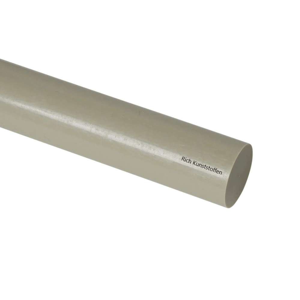 PP-H | Polypropeen staf Ø 10 mm grijs | lengte 1000 mm