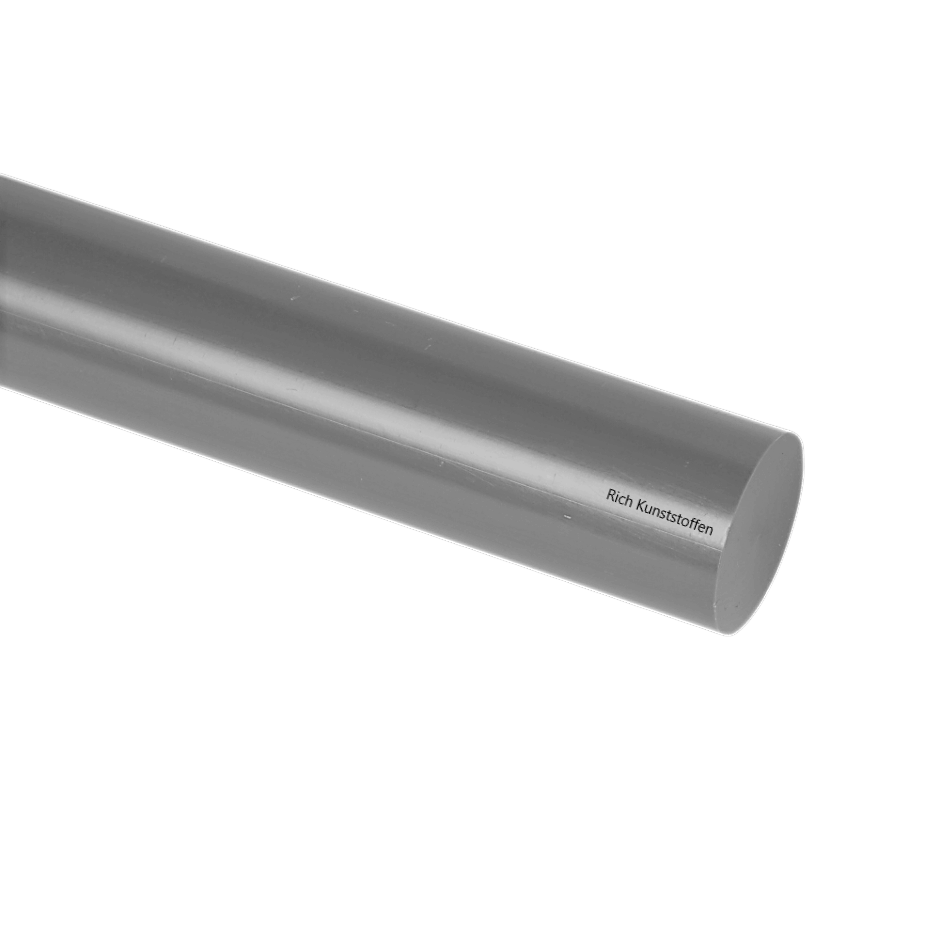 PVC staf 90mm grijs | lengte 1000 mm